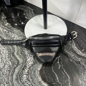 - Custom Chrome Hearts Black Belt Bag / wrist band